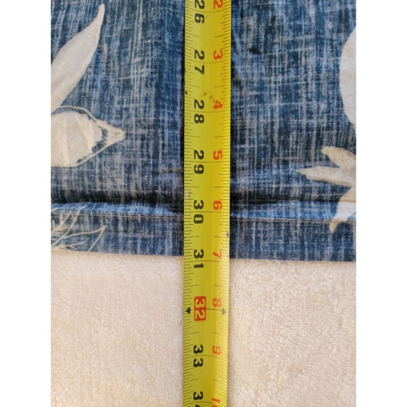 RJC Men's Blue Floral/Guitar Hawaiian Short-Sleeve Button-Down Shirt Size 2XL - Picture 6 of 8